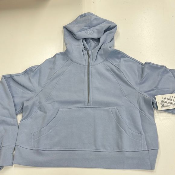 lululemon athletica Tops - Brand New ⚡️ lululemon Scuba Oversized Half Zip - Blue Linen XL/XXL